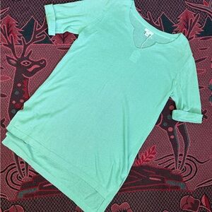 J. Jill Mint Green Short Sleeve Tunic